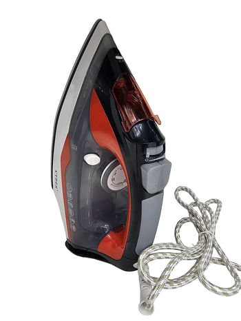 Cyber Steam & Spray Iron, 2200W Ceramic Soleplate  CYI2321 - Grey, Red