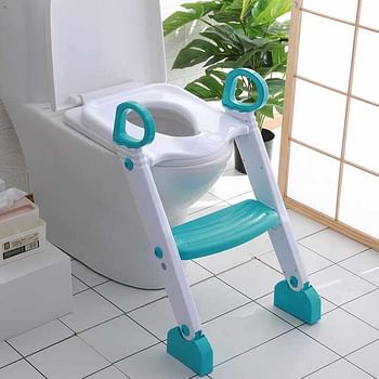 Children Baby Potty Toilet Seat Chair Trainer Training For Kids With Step Stool Ladder Random color