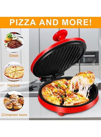 SOKANY Electric Pizza Oven, Electric Pizza Maker, Pizza Oven for Home, 220 °C, 1000 Watt, Plate Made of Fireproof Stone