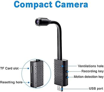 Digital Mart Mini Usb Wifi Portable Camera Wireless Auido Home Motion Detection Camera - 1080P