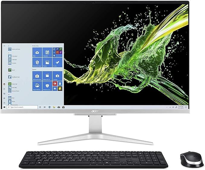 Acer Aspire C27-1655-UA91 AIO Desktop 27 Inches Full HD IPS Display 11th Generation Intel Core i7-1135G7 Nvidia 2GB VGA + Intel Iris Xe Graphics 8GB DDR4 512GB NVMe M.2 SSD Intel Wireless Wi-Fi 6 Windows 11 Home