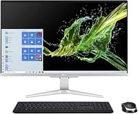 Acer Aspire C27-1655-UA91 AIO Desktop 27 Inches Full HD IPS Display 11th Generation Intel Core i7-1135G7 Nvidia 2GB VGA + Intel Iris Xe Graphics 8GB DDR4 512GB NVMe M.2 SSD Intel Wireless Wi-Fi 6 Windows 11 Home