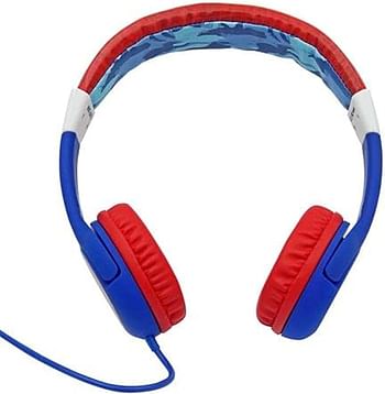 SUPERMAN Kids Wired Headphone with Mic Save Audio 85dB Blue