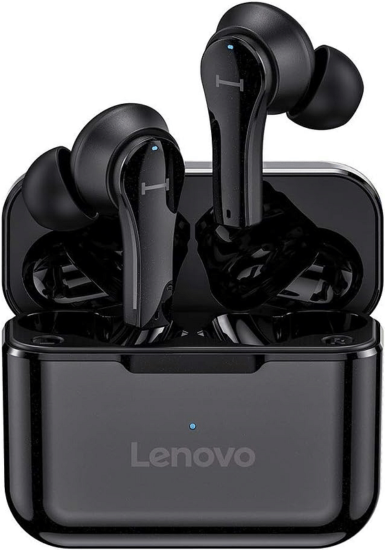 Lenovo QT82 Wireless Bluetooth 5.0 Earphone Touch Control EarBuds HIFI Stereo 9D Sound Sport Headphone with Mic IPX5 Waterproof - Black