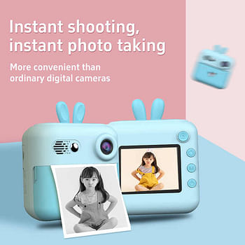 2.4inch take photos mini cameras for Kid gift A23 portable cartoon toy Children's Digital instant camera print 2.4pixels 720p HD random color