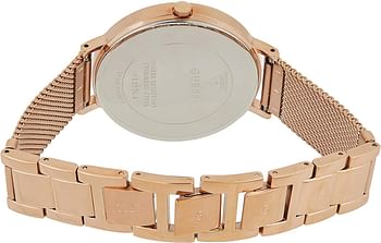 GUESS Women's Quartz Watch with Analog Display and Stainless Steel Strap W1155L4