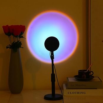 Sunset Projection Lamp, Sunset Light with 180& Rotation LED Projector Lamp, USB Supply Lamp Night Light for Living Room Bedroom Party Home/Wall Decor,Red sunset