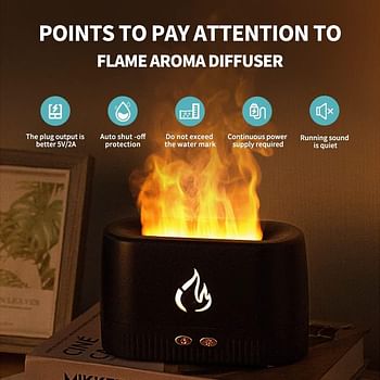 Flame Aroma Diffuser Best In Quality Serenity and Ambiance Unique Natural Flame Versatile Functionality Comfort / Aroma Diffusion And Humidity Improvement Perfect For Home Or Office Use