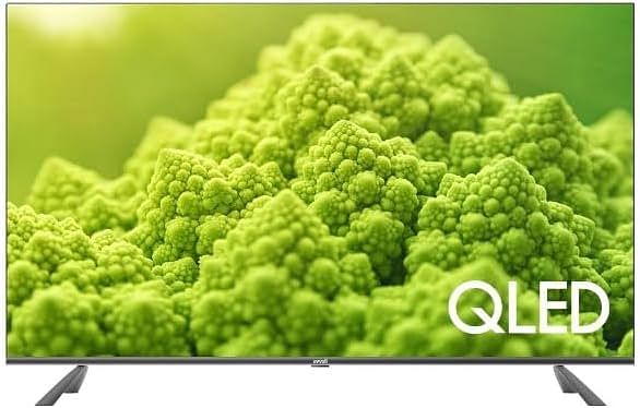 evvoli 55 Inch 4K QLED Android Smart TV Framless 55EV250QA - Black