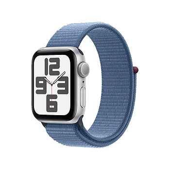 Apple Se (2nd Gen) (2023) 40mm Smart Watch (MRE33LL/A) Silver Aluminum / Winter Blue