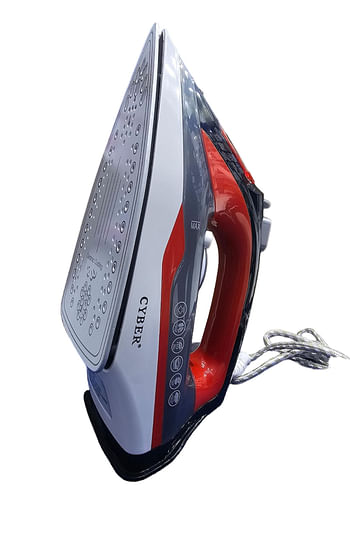 Cyber Steam & Spray Iron, 2200W Ceramic Soleplate  CYI2321 - Grey, Red