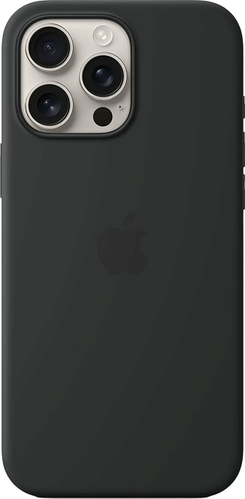 Apple Silicone Case With Magsafe For iPhone 16 Pro Max (MYYT3ZM/A) Black