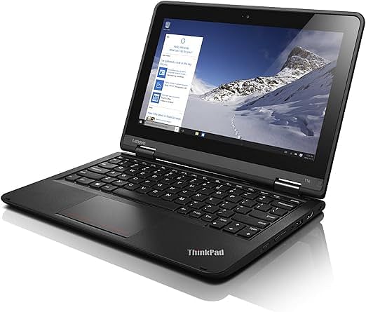 Lenovo Thinkpad 11e Yoga Laptop With 11.6-Inch HD Touch Screen Display,Celeron/5th Gen/8GB DDR3 RAM/256GB SSD/Windows 10 Pro English Black