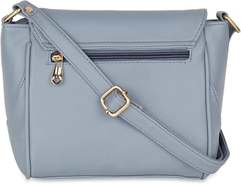 Nelle Harper Women Western Handbag With Long Strap And Magnet Closer One Size - Sky Blue