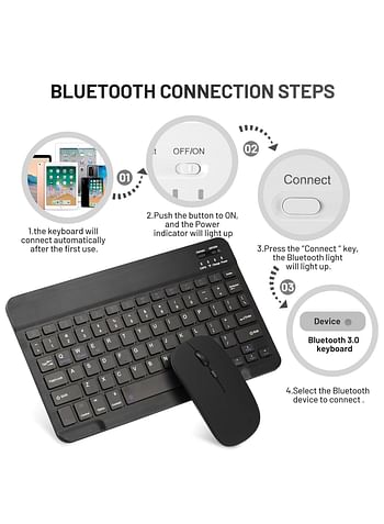 Wireless Keyboard and Mouse Combo Sleek, Portable, and Efficient (Multicolour)