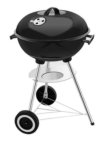 Charcoal BBQ Kettle Grill, 17 Inch, Original Kettle Premium Charcoal Grill, Outdoor Courtyard, for Outdoor Barbecue Grill, Double Layer Grid