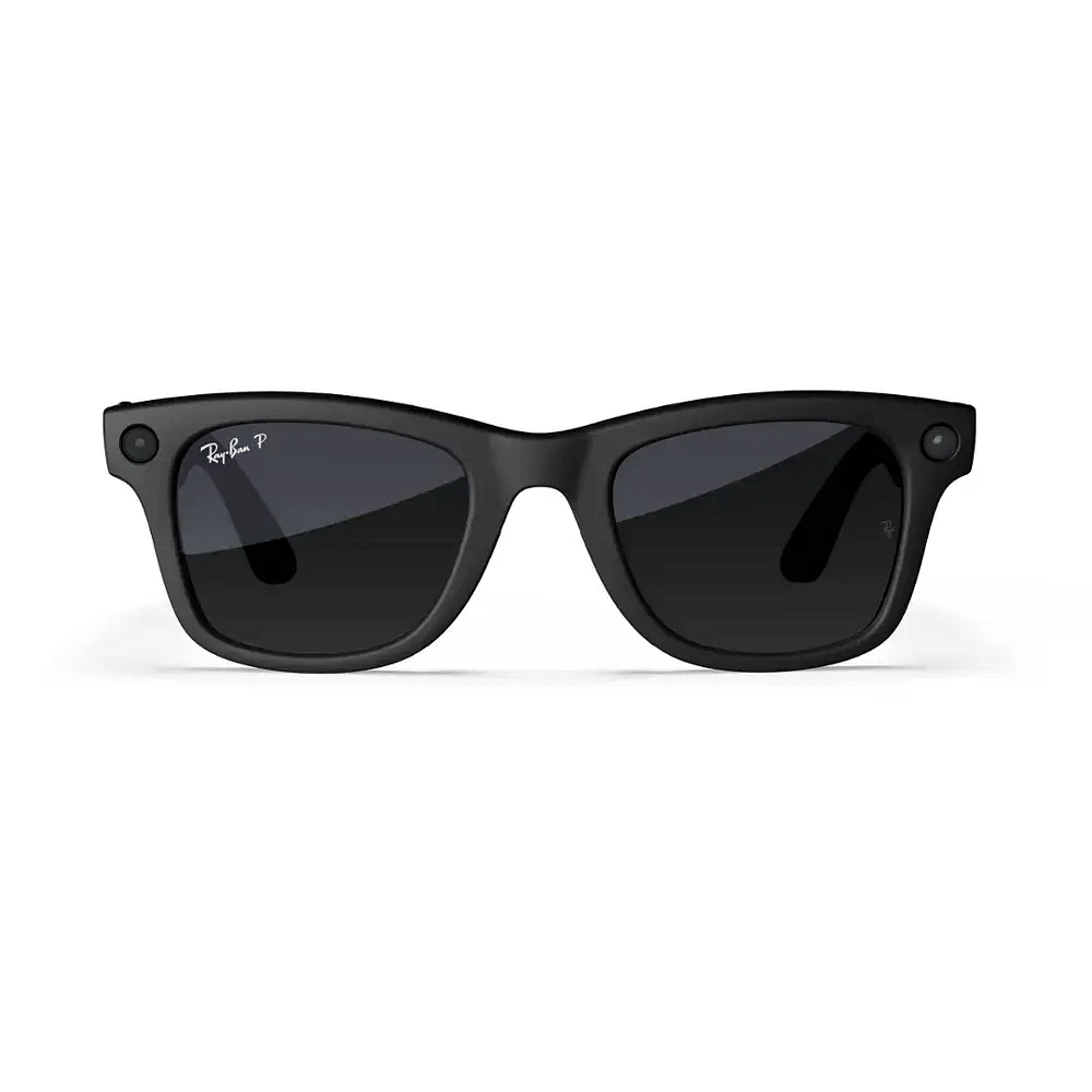 Rayban Meta Wayfarer Smart Sunglasses Matte Black Polar Gradient Graphite