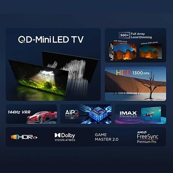 TCL 85C755 QD-Mini LED 4K Google Televison 85inch 2024 Model