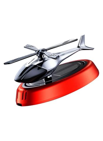 Car Dashboard Solar Air Freshener Helicopter with Refill Perfume