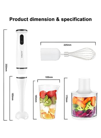 Sokany SK-1715-4 Hand Blender with Plastic Wand 200W