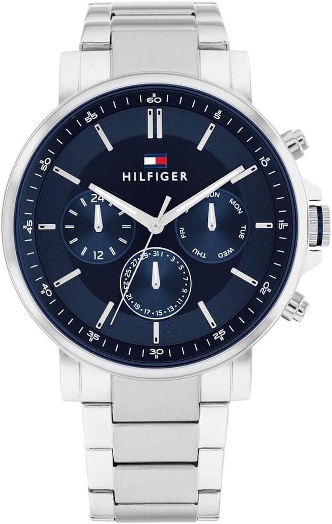 Tommy Hilfiger Men's Analog Watch 1710588 - Silver