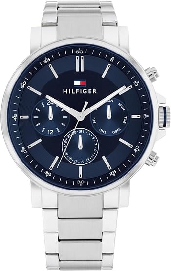 Tommy Hilfiger Men's Analog Watch 1710588 - Silver