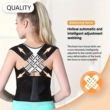 Posture Corrector Belt For Men & Women | Shoulder Back Support Belt | Back Straightener Brace For Spine & Body Posture Correction XXL