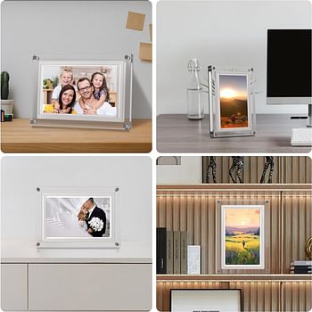 Digital Picture Frame-Newest Transparent Photo Frame Design Digital Photo Frame-IPS HD Screen Photo/Music/Video Playback(10 Inch 1024 * 600 IPS)