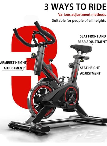 Fitness training equipment Home Fitness Cycling, Cardio Trainer Exercise Bikes Mute Spinning Bicycle with LCD Display Indoor Fitness Equipment