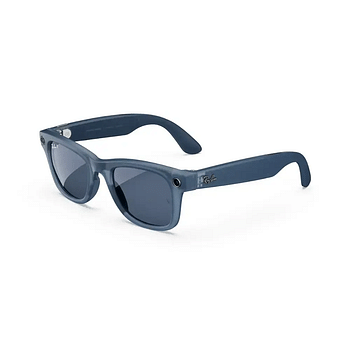 Rayban Meta Wayfarer Smart Sunglasses Matte Jeans Polar Dusty Blue