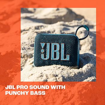 JBL Go 4 - Ultra-Portable Waterproof and Dustproof Bluetooth Speaker Big Pro Sound with punchy bass 7-Hour Built-in Battery Made in part with recycled materials - Purple