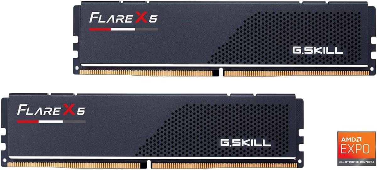 ذاكرة عشوائية G.Skill DDR5 FLARE X5 (2 × 16 جيجابايت) 32 جيجابايت AMD EXPO 6000MT/S (F5-6000J3238F16GX2-FX5)