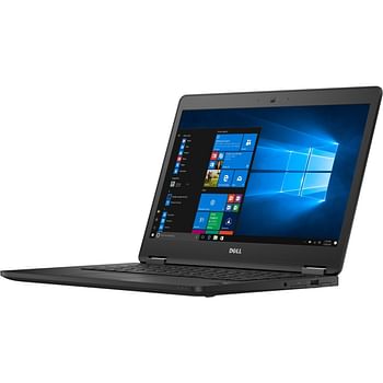 كمبيوتر محمول Dell Latitude e7470 سعة تخزين 256 جيجابايت SSD ذاكرة وصول عشوائي 8 جيجابايت Core i5-6300U من الجيل السادس شاشة FHD مقاس 14 بوصة ولوحة مفاتيح بإضاءة خلفية - أسود