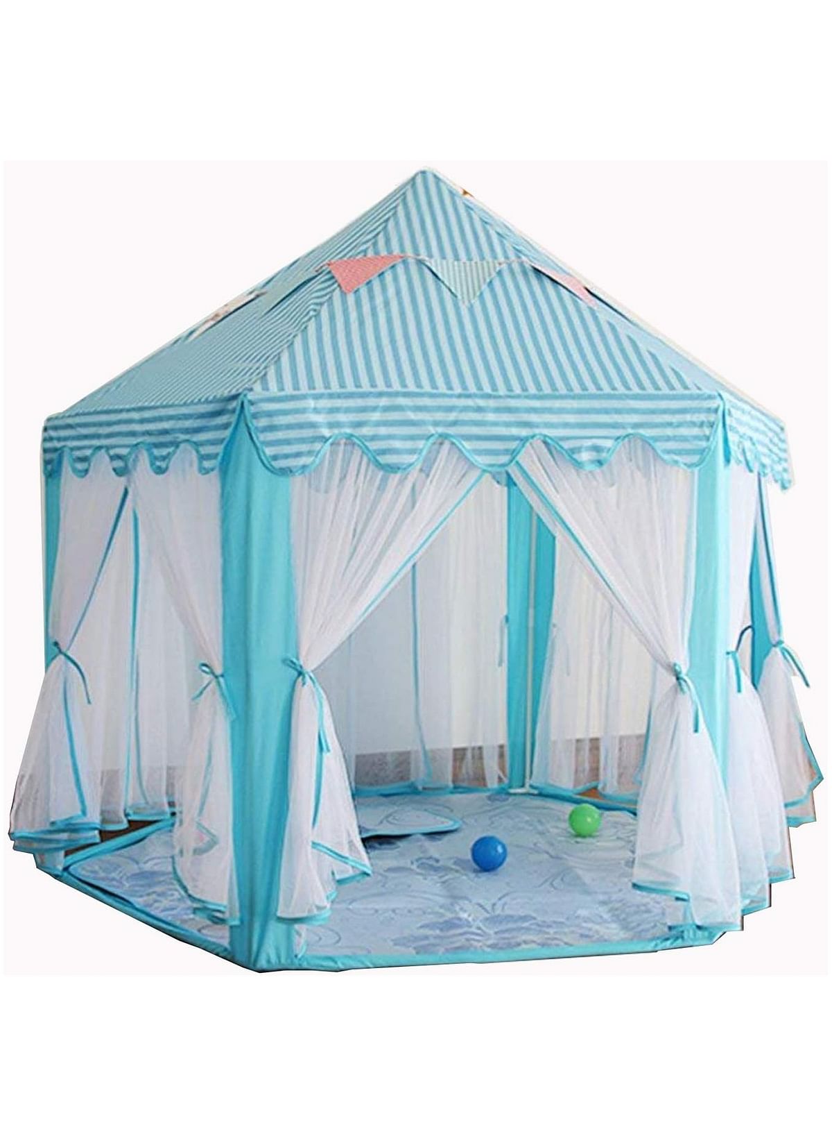 Children's Princess Castle Children's Tent Children's Corner Tents for Indoor and Outdoor Use Carry Bag Baby Birthday Gift Playhouse Puzzle Game (Multicolour)