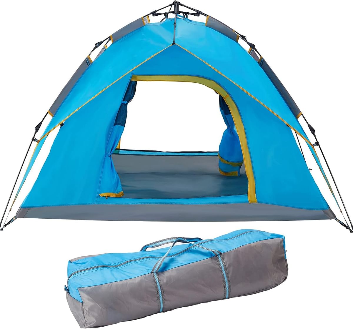 Easy Set-up Tents, Hand Set Up Camping Tent, Multifunctional and Detachable for use 4 Venting, Design Automatic Instant Tent Outdoor Waterproof (Multicolour)