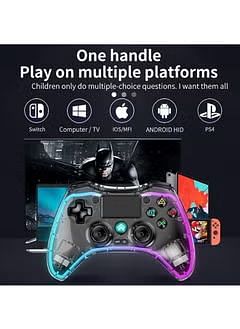 Wireless PS4 Controller, Dual Vibration Game Joystick Controller for Play station 4/Pro/Slim with Sensitive Touch Pad, Built-in Speaker, Stereo Headset Jack, 6-axis Motion Control