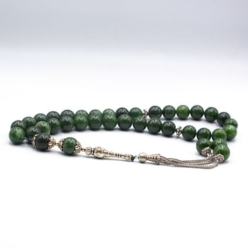 Tasbih Natural Crystal Nephrite Prayer Beads 10mm – 33 beads Misbaha