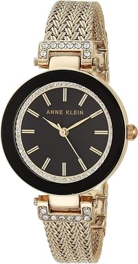 Anne Klein Womens Quartz Watch, Analog And Stainless Steel- Ak-1906Bkgb