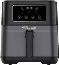 Super General Air Fryer, 5.5L,1550W-1850W 6 Preset Programs LED Display SGAF5501