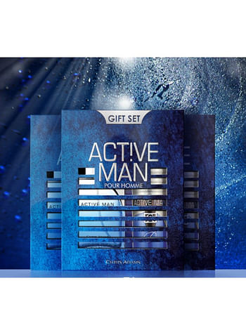 Chris Adams Active Man and Woman Fragrance Gift Set Premium Eau de Parfum and Body Spray Ideal Gifting for Couple