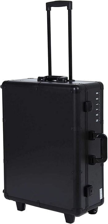 MAYLAN Makeup Train Stand Case With Pro Studio Artist Trolley And Lights, Black - Medium