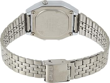 Casio Women's Watch - LA680WA-1BDF Black Dial Band Silver