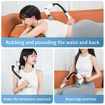 Massage Gun Deep Tissue – Handheld Percussion Massager with Display Screen, 12MM Portable Muscle Pain Relief for Back, Neck, Waist – 3 Modes & 6 Speeds Random color