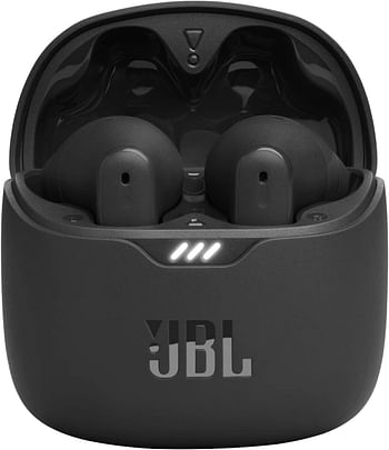 JBL Tune Flex True Wireless Noise Cancelling Earbuds, Pure Bass, ANC + Smart Ambient, 4 Microphones, 32H of Battery, Water Resistant & Sweatproof, Comfortable Fit  JBLTFLEXBLK - Black