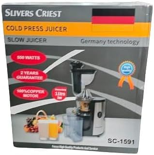 Silver Criest Slow Juicer cold Juicer, Slow Masticating Juicer,Cold Press Juicer Machine Easy to Clean, Higher Juicer Yield and Drier Pulp, Juice Extractor with Quiet Motor and Reverse Function 0