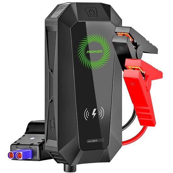 PROMATE 19200mAh Jump Starter Power Bank 1500A/12V Peak Current Dual Port LED