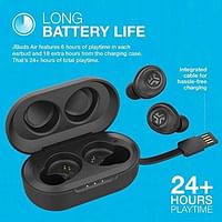 JLab Audio JBuds Air True Wireless Signature Bluetooth Earbuds + Charging Case - Black - IP55 Sweat Resistance - Bluetooth 5.0 Connection - 3 EQ Sound Settings: JLab Signature, Balanced, Bass Boost