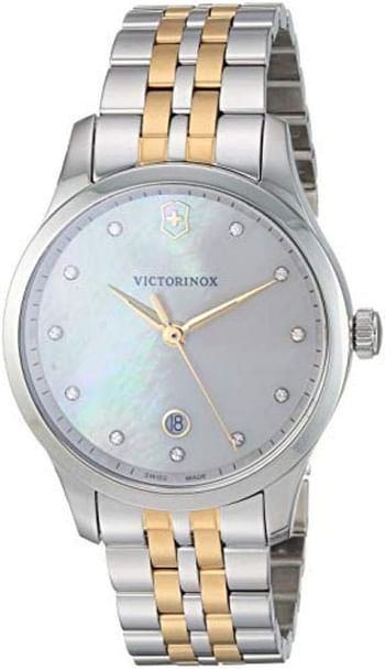 Victorinox Swiss Army Womens Quartz Watch, Analog Display and Stainless Steel Strap - 241831