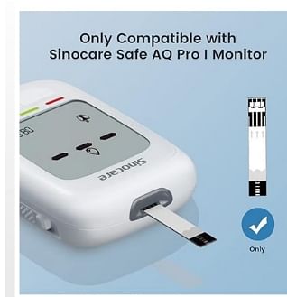 SINOCARE Test Strips for Safe AQ pro I (50 strips and 50 lancets)