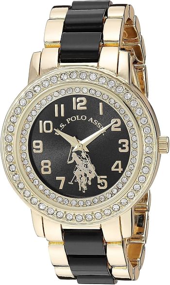 U.S. Polo Assn. USC40229 Women's Quartz Watch Analog Display and Stainless Steel Strap